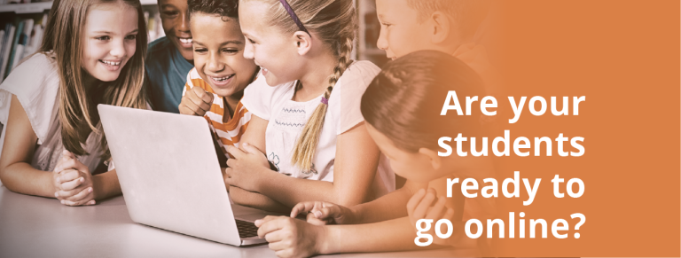 students go online