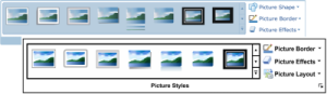 Picture Styles Group in Microsoft Word