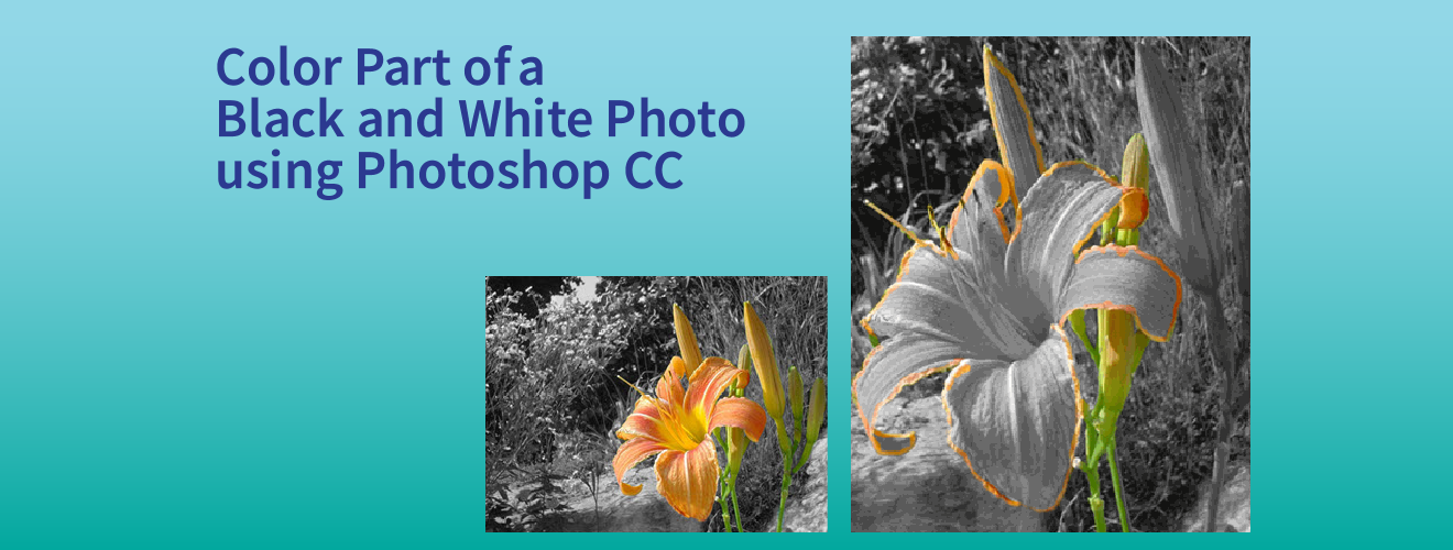 Color Part of a Black and White Photo using Photoshop CC - TechnoKids Blog