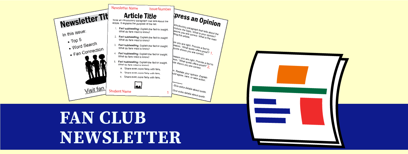 Newsletter and Fan Club