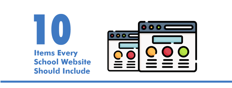 items every school website should include