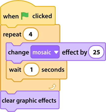 Adjust Graphic Effects in Scratch - TechnoKids Blog