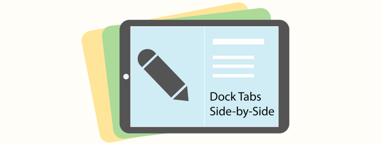 ipad dock tabs
