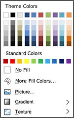 fill color palette