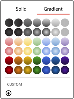 shape fill gradient palette