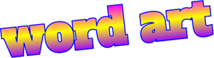 word art linear gradient