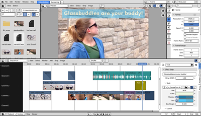 Blender video editing