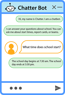 sample chatbot screen