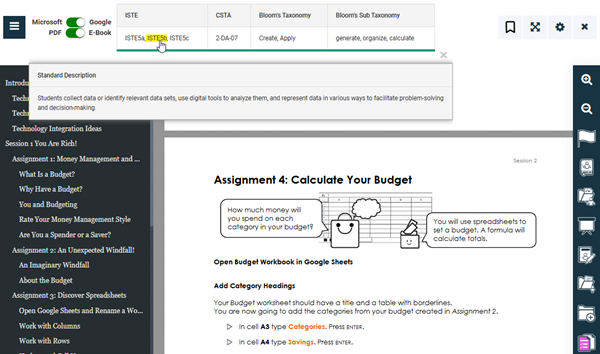 view curriculum standards