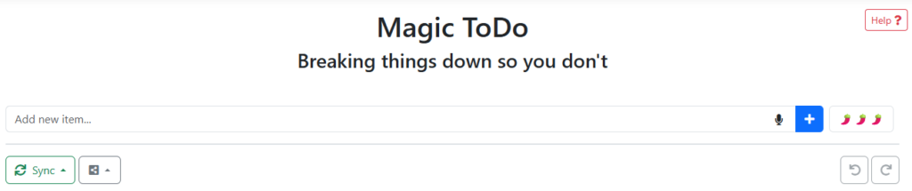 Goblin Tools Magic ToDo