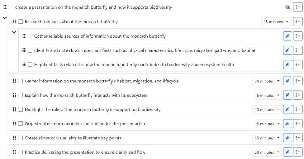 Magic ToDo task list